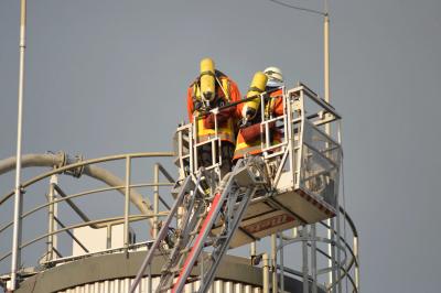 Silobrand in Backnanger Klaeranlage